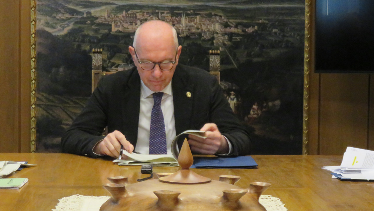 Renzo Testolin, presidente della Regione uscente