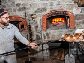 La cottura del pane nero