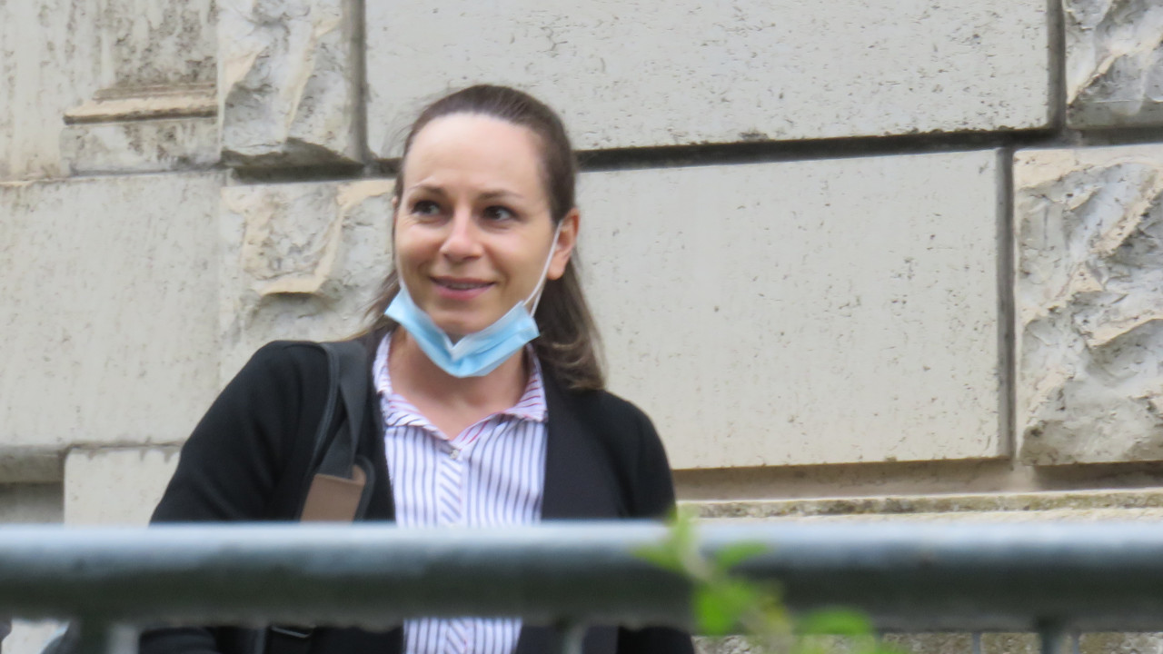 Monica Carcea durante il processo di primo grado ad Aosta