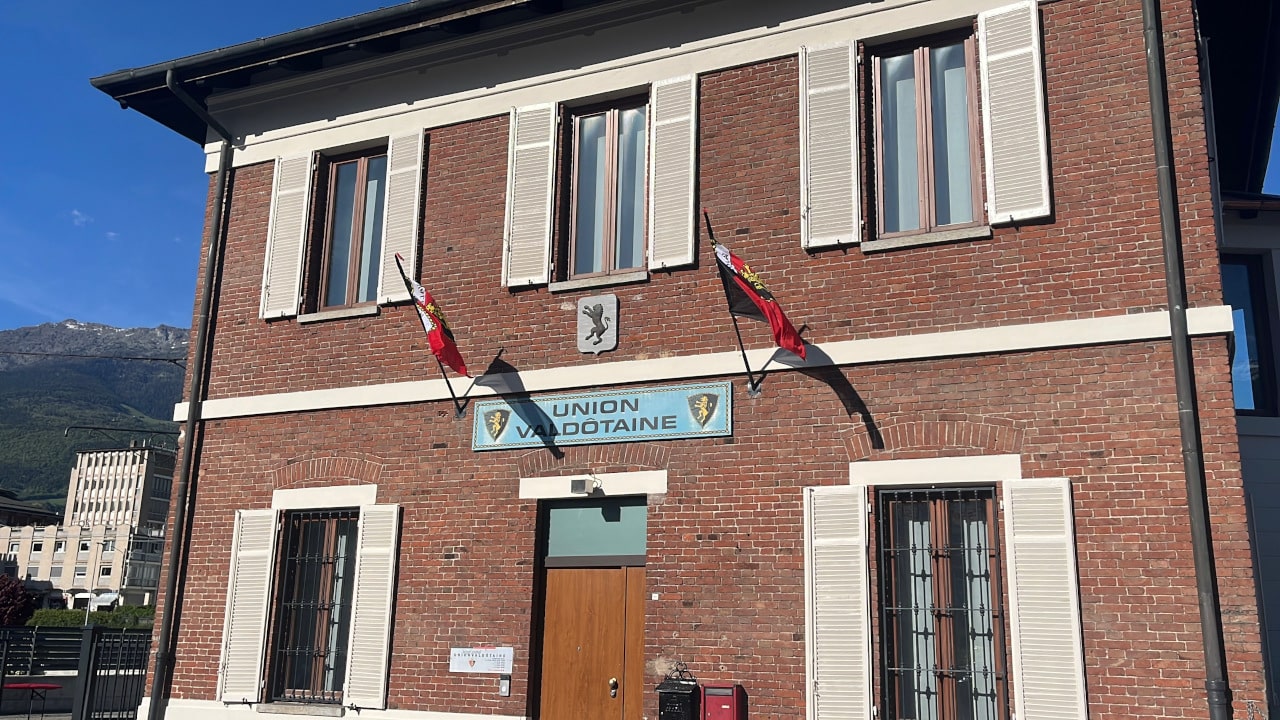 Il siège central dell'Union Valdôtaine, dove si tengono le riunioni politiche
