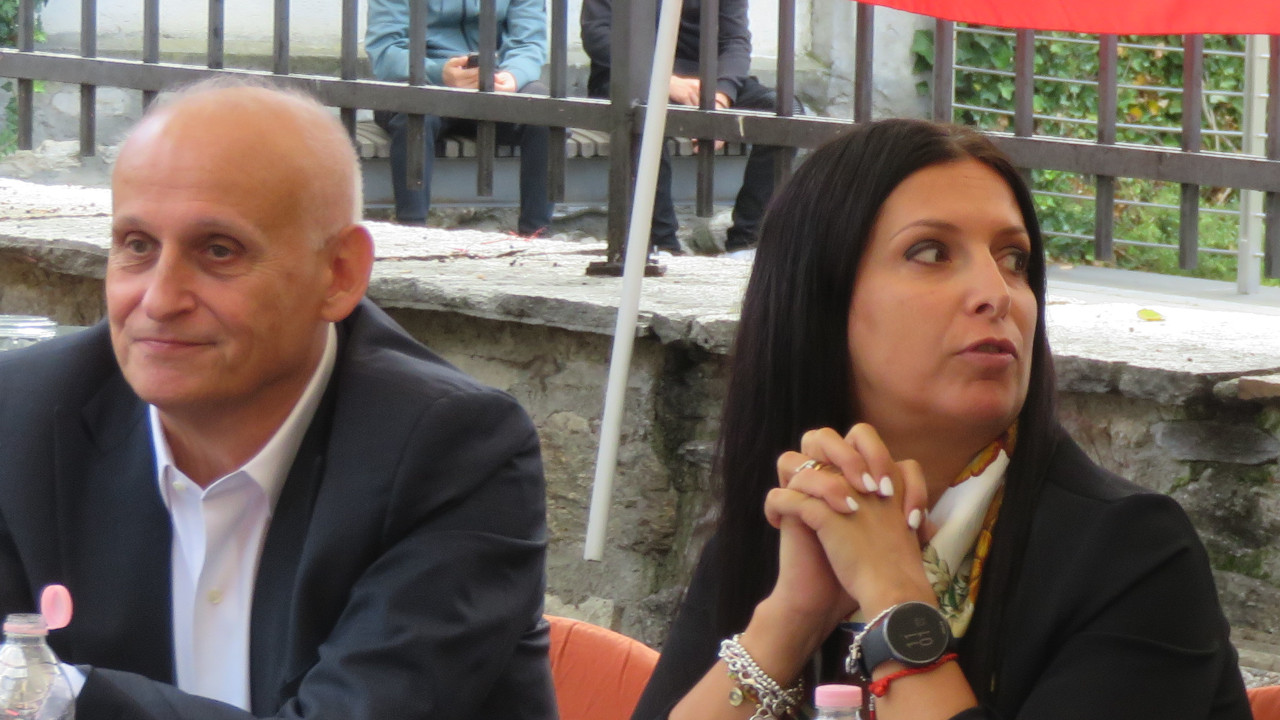 Emily Rini, coordinatrice di Forza Italia Valle d'Aosta insieme ad Alberto Zucchi, di Fratelli d'Italia