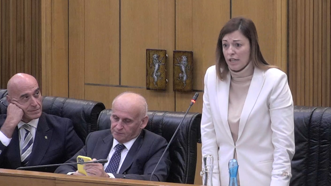 Il primo intervento di Eleonora Baccin in Consiglio Valle