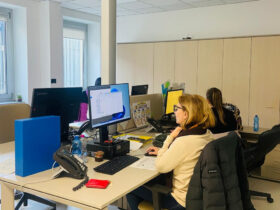 Le operatrici del COT nella sede dell'Azienda Usl della Valle d'Aosta
