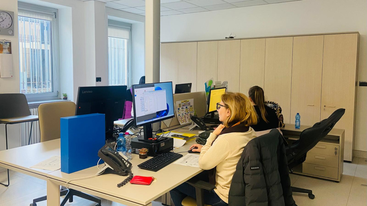 Le operatrici del COT nella sede dell'Azienda Usl della Valle d'Aosta