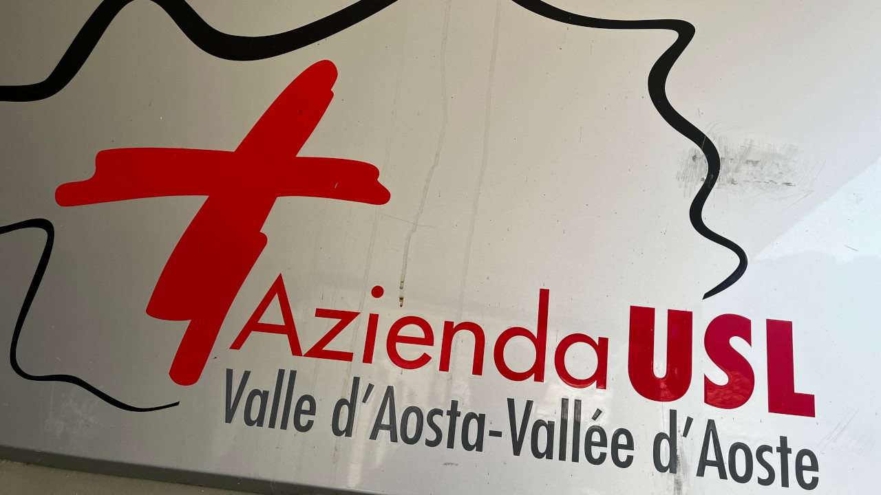 L'insegna dell'Azienda Usl della Valle d'Aosta