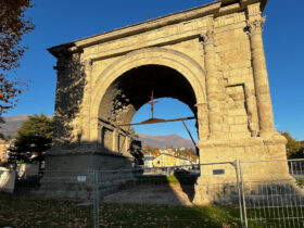 L'Arco d'Augusto dopo i 15 mesi di lavori di ristrutturazione