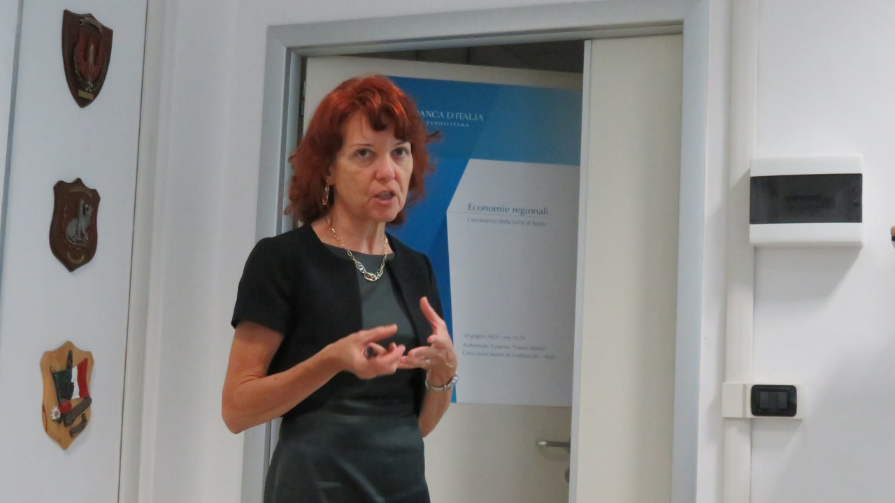 Luciana Aimone Gigio, ricercatrice della sede di Torino della Banca d'Italia