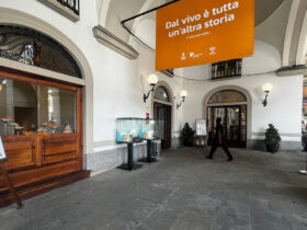 Il Caffè Nazionale, in piazza Chanoux, ad Aosta