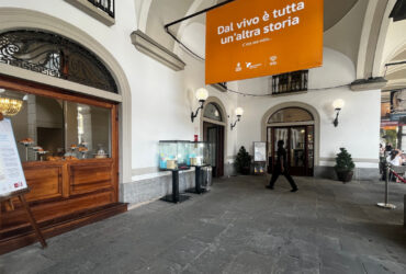 Il Caffè Nazionale, in piazza Chanoux, ad Aosta
