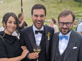 Valentina Borre con Marco Carrel e Stefano Aggravi (foto dai social)