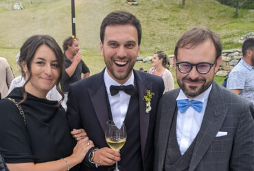 Valentina Borre con Marco Carrel e Stefano Aggravi (foto dai social)