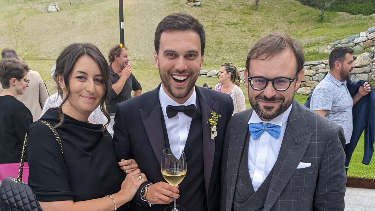 Valentina Borre con Marco Carrel e Stefano Aggravi (foto dai social)