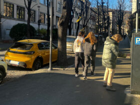 I parcheggi a pagamento in via Conseil de Commis ad Aosta