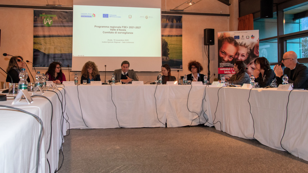 La riunione del Comitato di sorveglianza del Programma regionale Valle d’Aosta FSE+ 2021/27