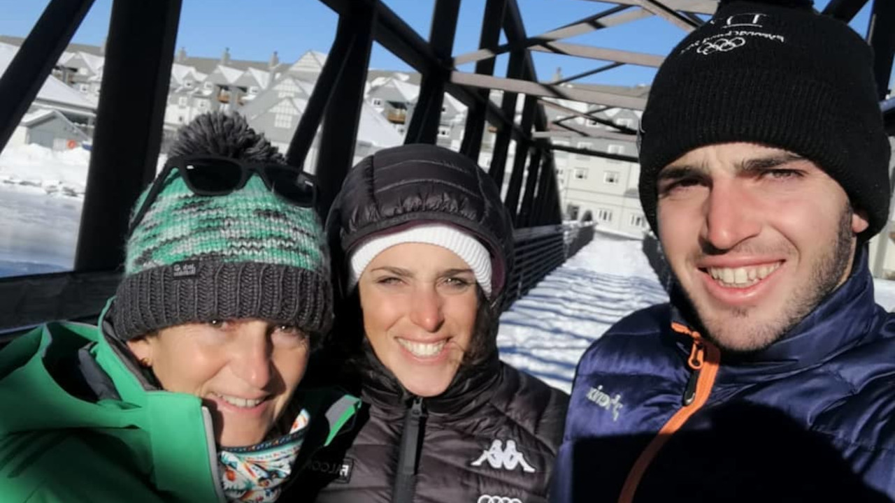 Ninna Quario con Federica e Davide Brignone