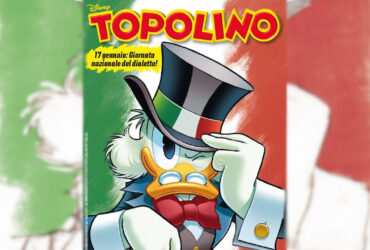 La copertina del primo numero di Topolino dedicato ai dialetti italiani