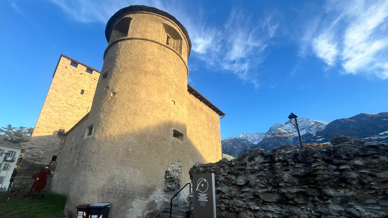 La Torre dei Balivi di Aosta, sede dell'Istituto musicale pareggiato