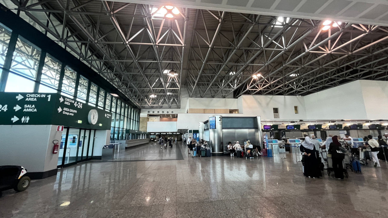Il check-in dell'aeroporto di Milano Malpensa