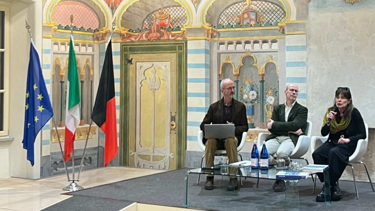 Oscar Gaspari, Alessandro Rota ed Anna Giorgi durante la tavola rotonda