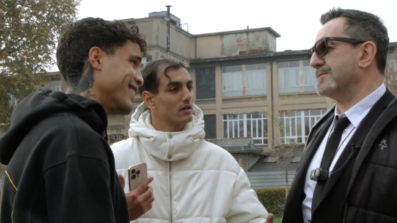 20251213_don_ali_iene_02 Don Alì durante l'intervista con Luigi Pelazza delle 'Iene'