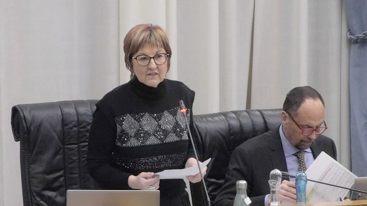 Chiara Minelli ed Eugenio Torrione in Consiglio Valle