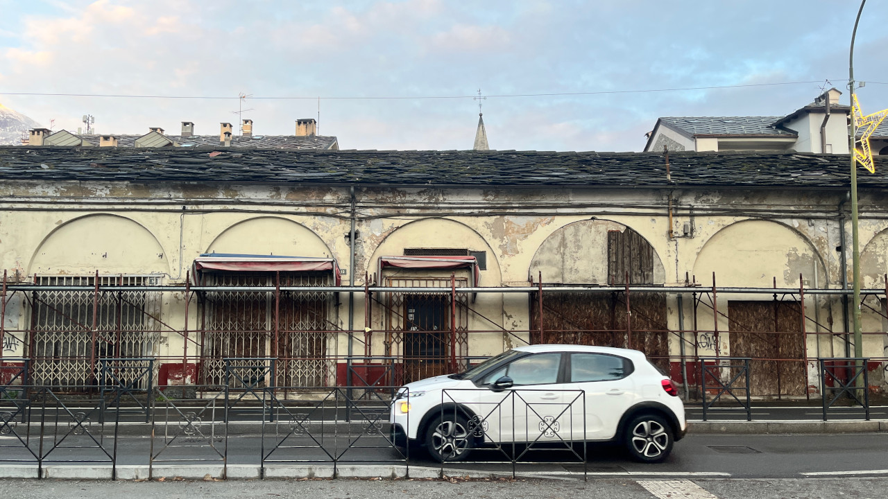 Uno scorcio delle arcate del Plot ad Aosta