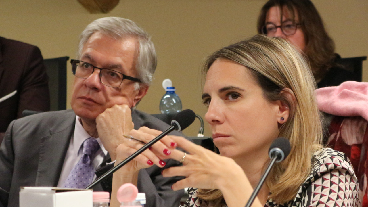 Raffaele Rocco e Valeria Fadda in Consiglio comunale ad Aosta