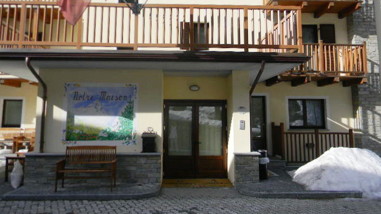 L'ingresso della microcomunità 'Notre Maison' di Valtournenche