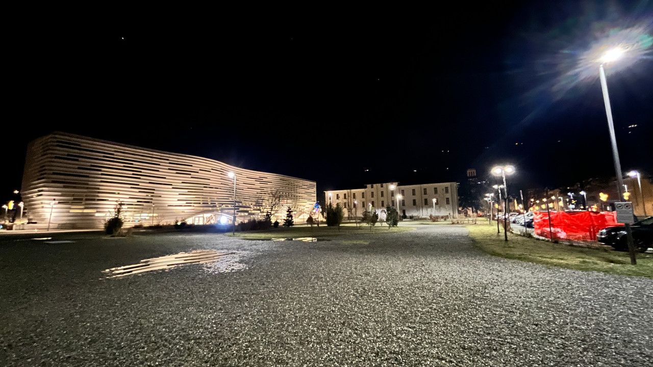 Il Jardin de l'autonomie, dove si terranno i festeggiamenti pubblici di Capodanno di Aosta