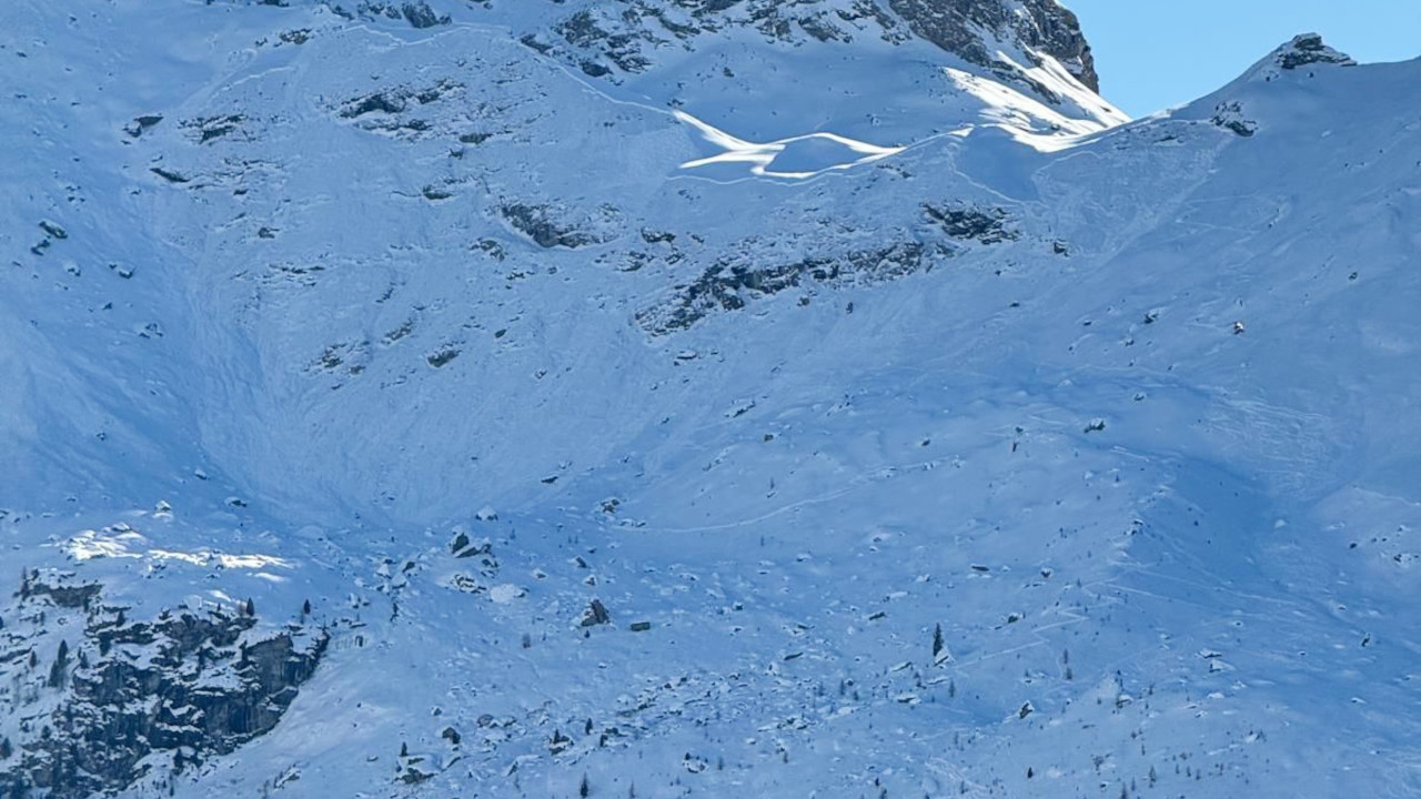 La valanga sulla 'Testa Grigia'