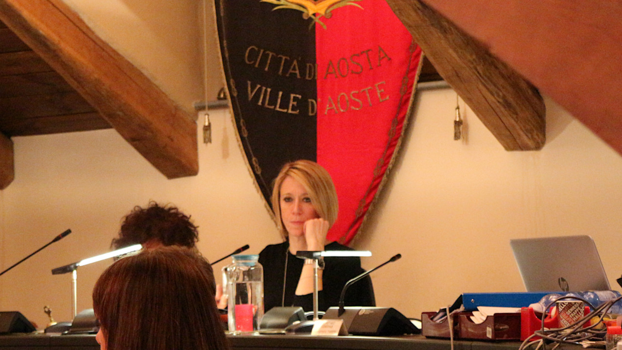 Sara Favre, presidente del Consiglio comunale dal 2015 al 2020