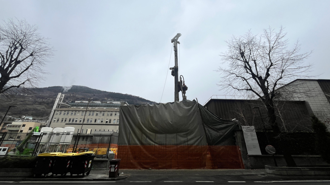 I lavori attualmente in corso all'ospedale 'Parini' di Aosta