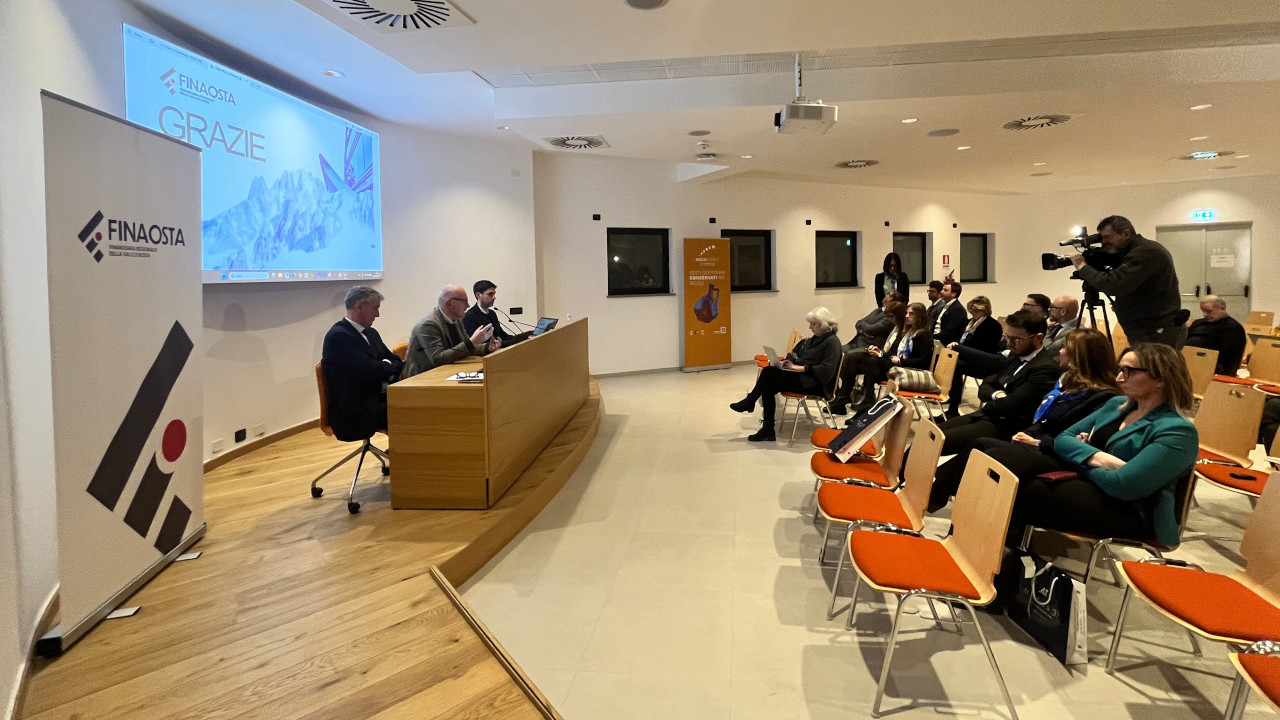 La presentazione del Piano industriale 2026-2028 di Finaosta