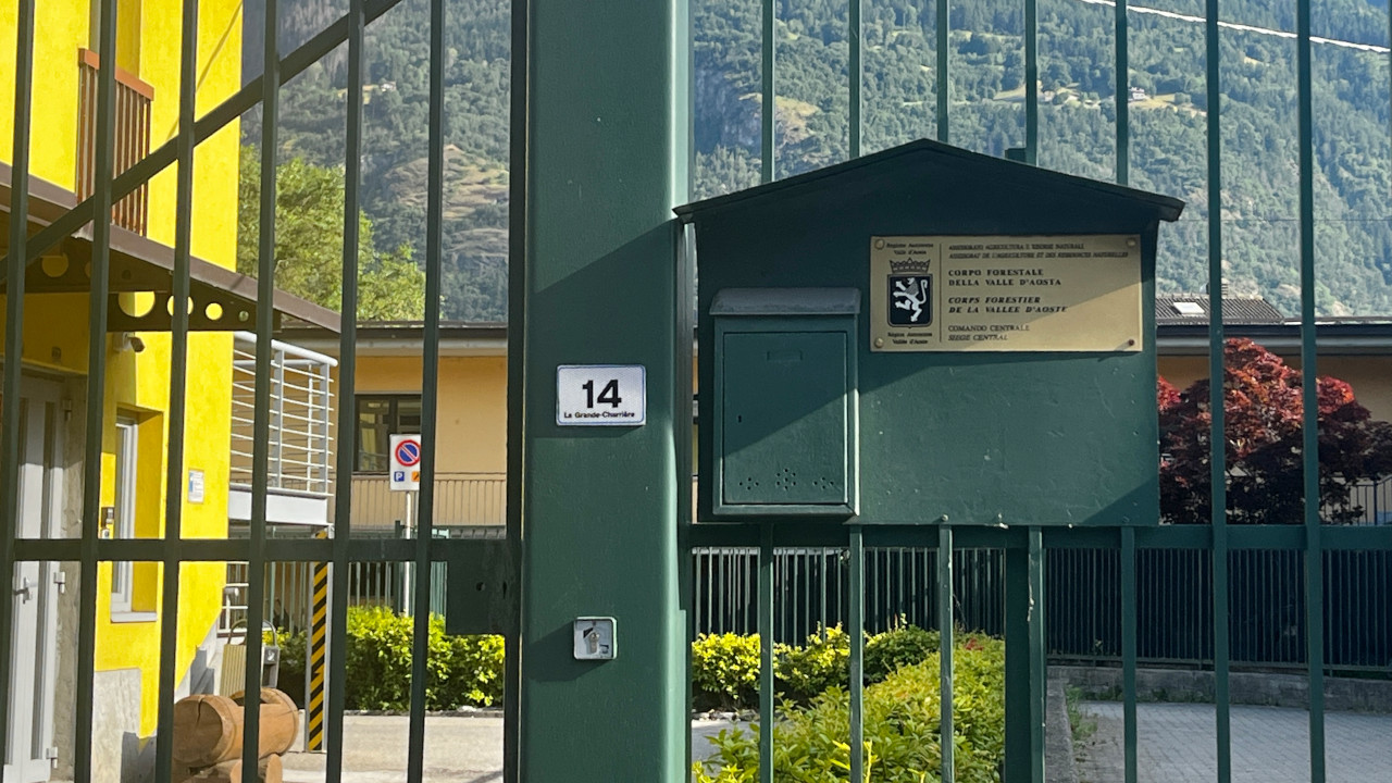 La sede centrale del Corpo forestale della Valle d'Aosta, a Saint-Christophe