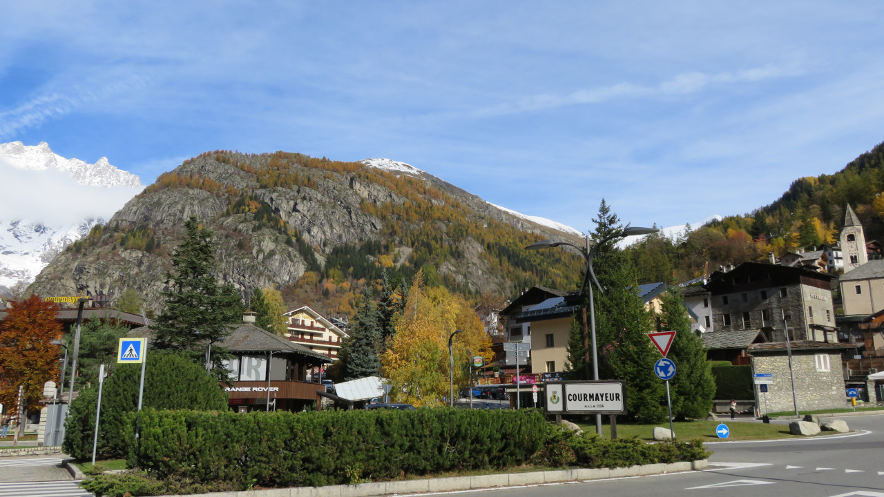 L'ingresso di Courmayeur