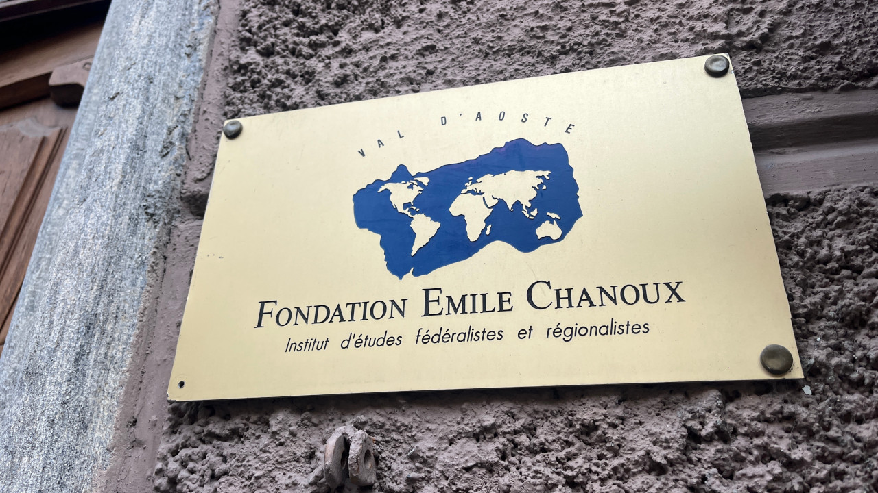 La targa della Fondation Chanoux