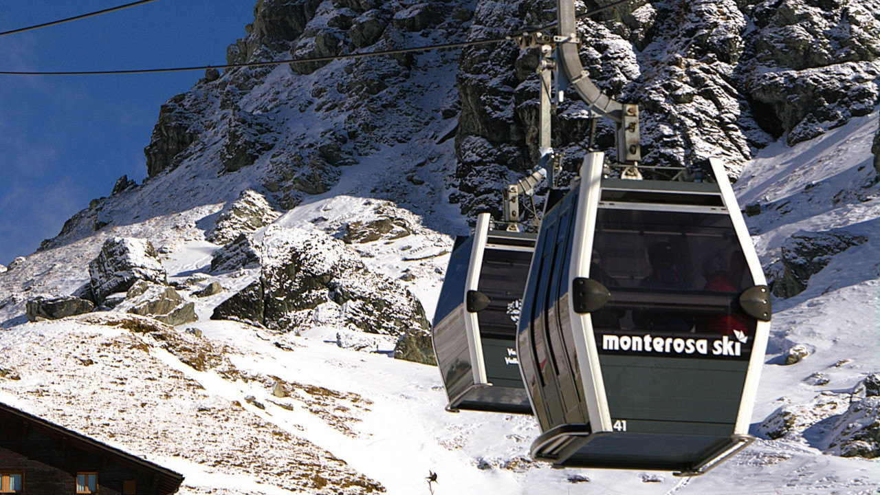 Alcune cabine della Monterosa Ski