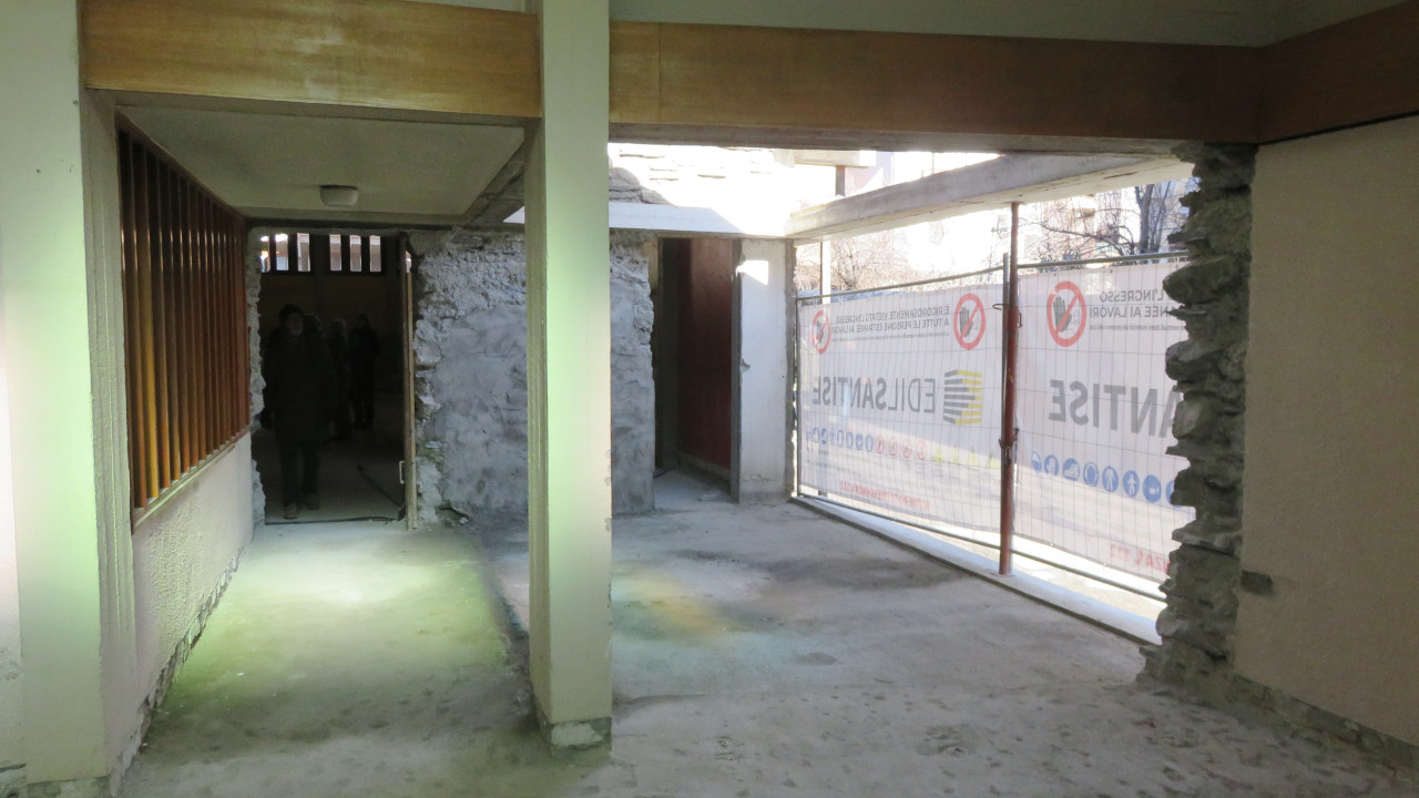 La nuova area della Cappella dell'oratorio