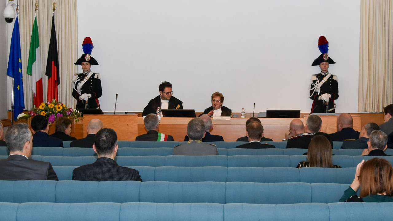 L'inaugurazione dell'anno giudiziario del Tar Valle d'Aosta nella sala conferenze della Biblioteca regionale