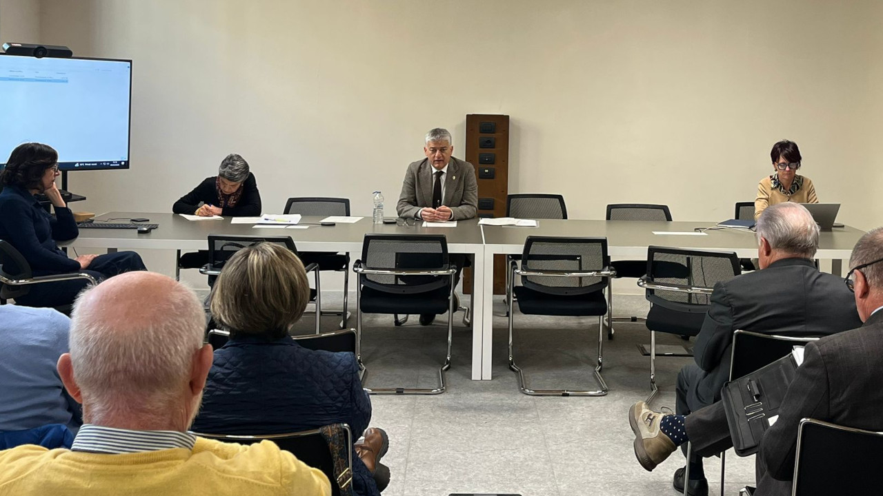 L'assessore Luigi Bertschy alla prima riunione del nuovo Consiglio delle politiche del lavoro