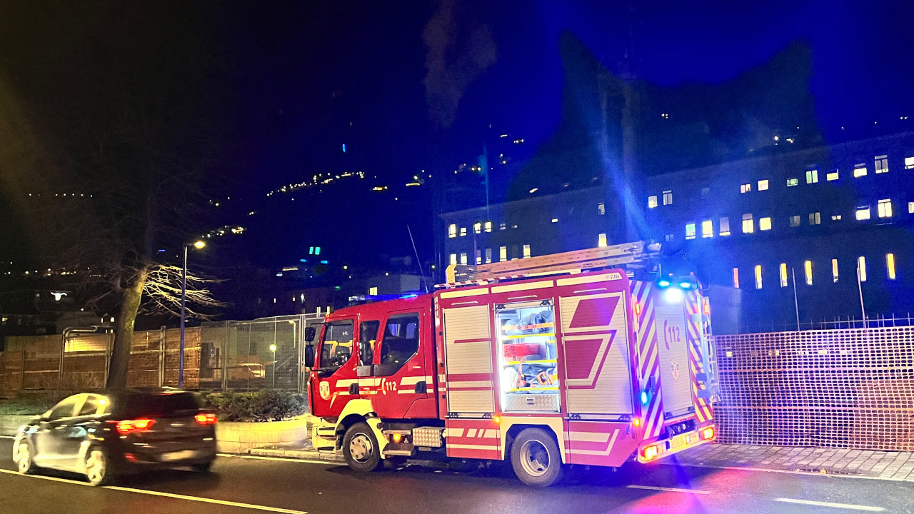 Un intervento notturno dei Vigili del Fuoco