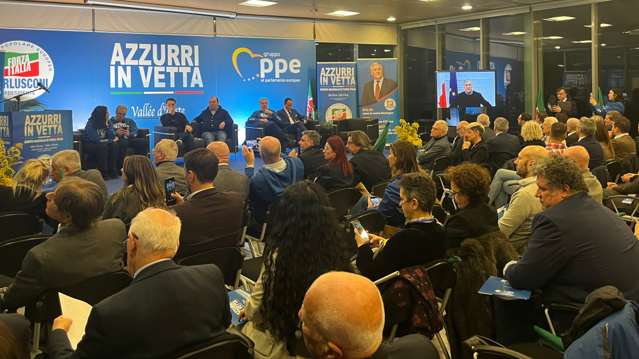 L'intervento di Antonio Tajani all'evento di Saint-Vincent di Forza Italia