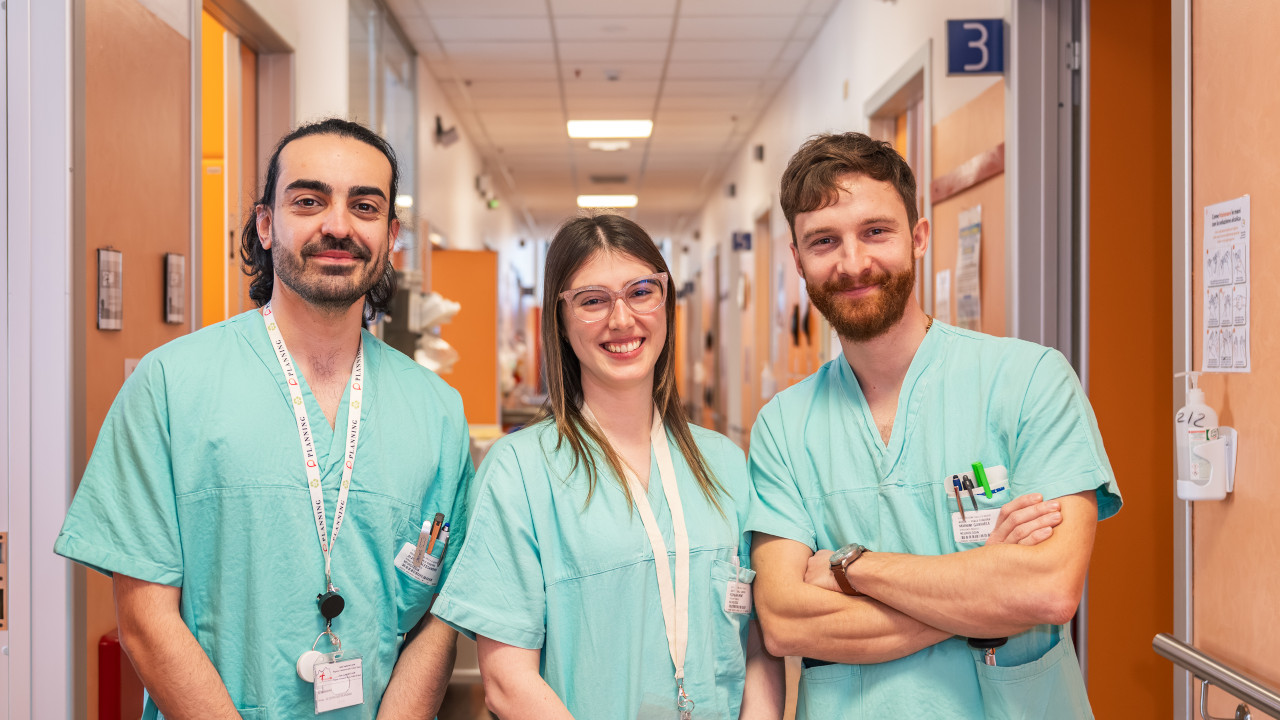 I tre nuovi medici della struttura di neurologia del 'Parini'