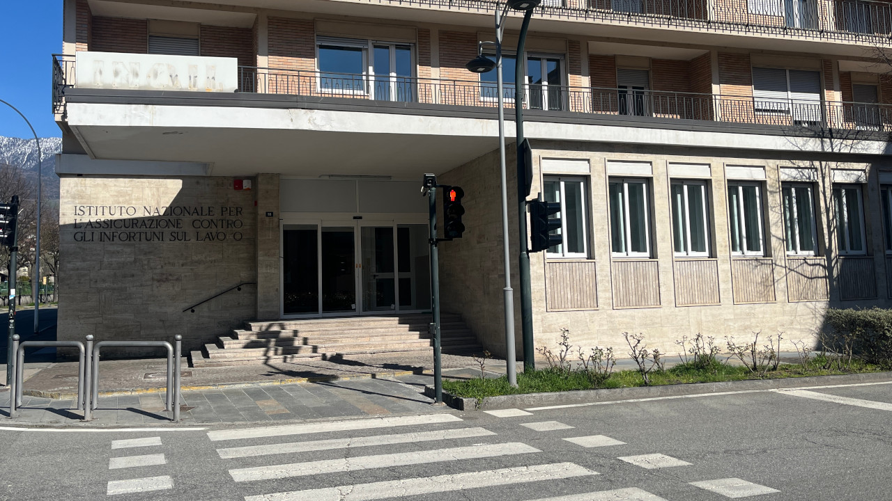 L'ex sede Inail di Aosta