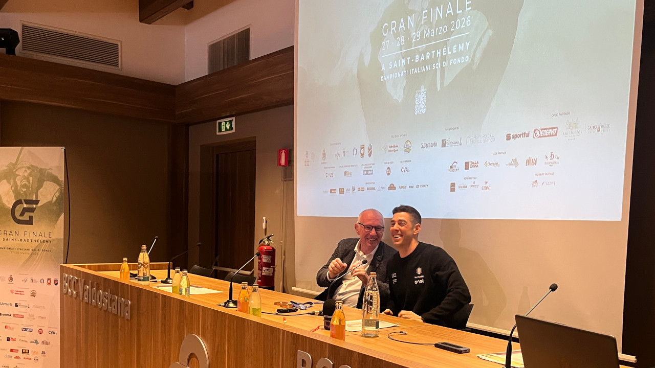 HOMEPAGE 11 Renzo Testolin e Federico Pellegrino alla presentazione del 'Gran Finale'