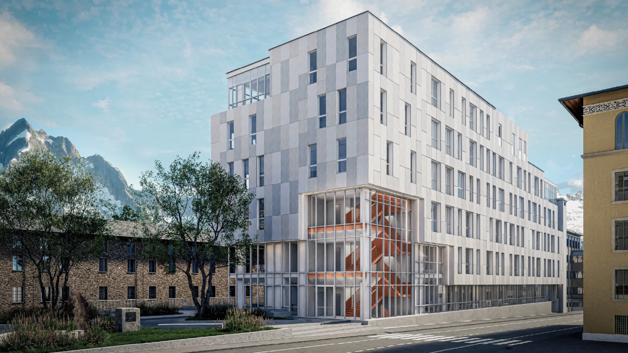 Un rendering del progetto del nuovo 'Manzetti'