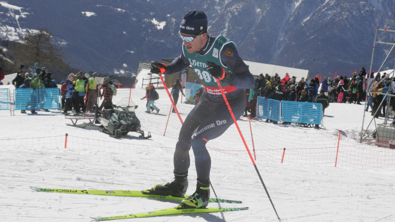 GRAN FINALE DI SAINT-BARTHÉLEMY, TITOLI TRICOLORI A DI CENTA, TICCÒ, GANZ E GRAZ 2 Giovanni Ticcò, campione italiano di sci nordico