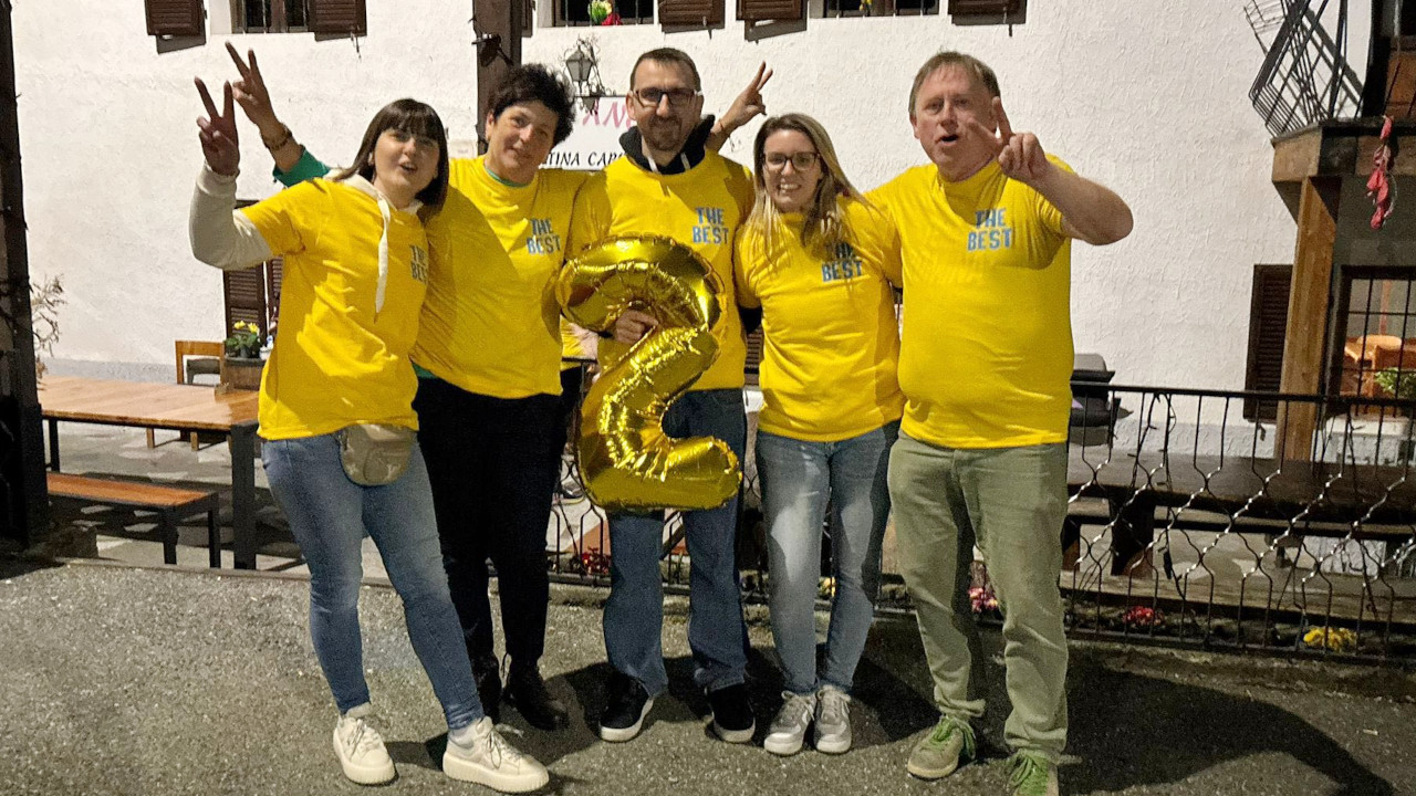 La confermata Giunta comunale di Champdepraz dopo la vittoria elettorale