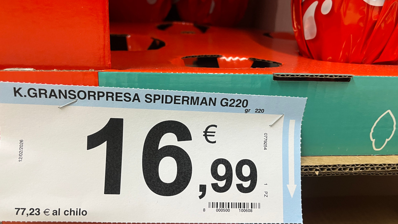 Il prezzo di un uovo di pasqua al supermercato