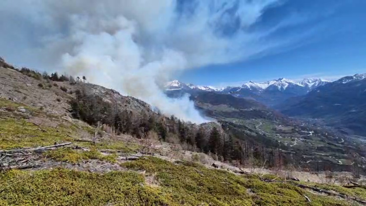 L'incendio a Verrayes